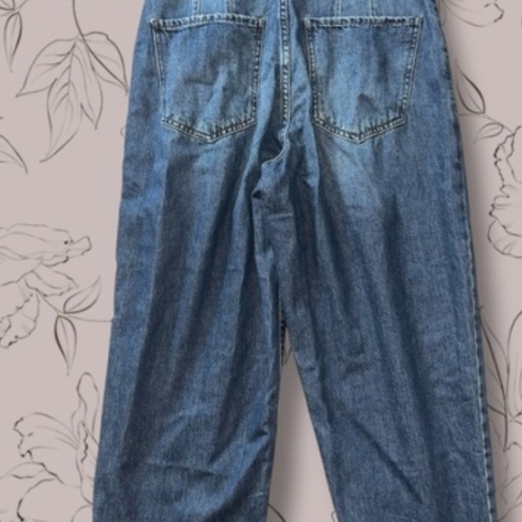 We The Free Blue Denim Ankle-Length Jumpsuit - Picture 3 of 4